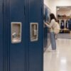 Combination, keyed, and accessible locks on school lockers